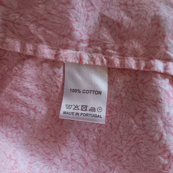 MAGEE 1866 Dublin Pink + White Survival Liberty Print Cotton Patty Blouse 6 👚 - Picture 5 of 5
